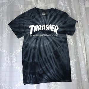 Dark Tie dye Thrasher t-shirt